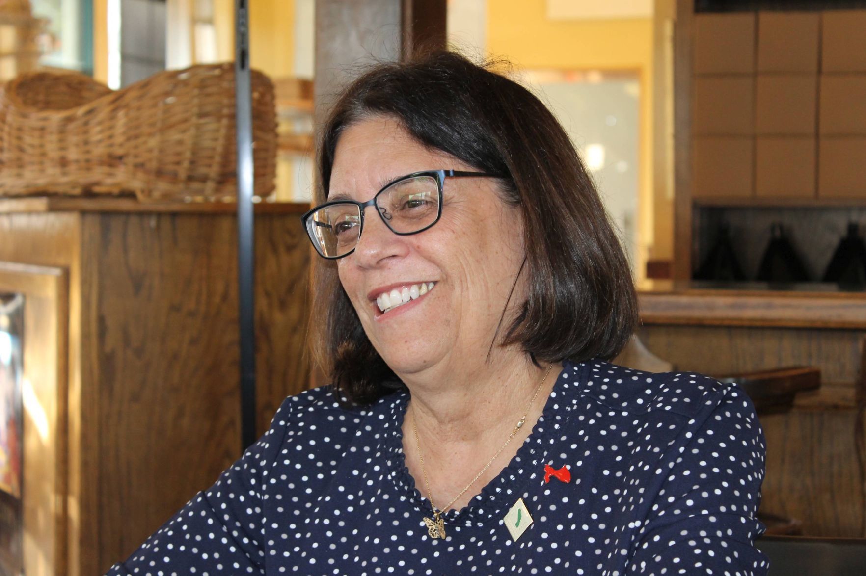 Cecilia Aguiar-Curry at the Napa Valley Coffee Roasting Company in St. Helena